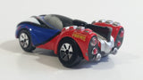 2011 Maisto Marvel Velocidad Spiderman Blue Red Die Cast Toy Superhero Car Vehicle