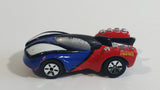 2011 Maisto Marvel Velocidad Spiderman Blue Red Die Cast Toy Superhero Car Vehicle