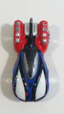 2011 Maisto Marvel Velocidad Spiderman Blue Red Die Cast Toy Superhero Car Vehicle