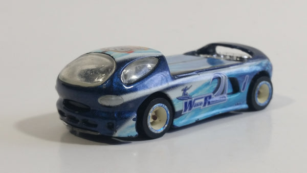 2003 Hot Wheels Highway 35 World Race Wave Rippers Team #1 Deora II Dark Blue Die Cast Toy Car Vehicle