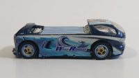 2003 Hot Wheels Highway 35 World Race Wave Rippers Team #1 Deora II Dark Blue Die Cast Toy Car Vehicle