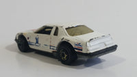 1989 Hot Wheels 81 Thunder Burner White Die Cast Toy Car Vehicle Gold 5SP