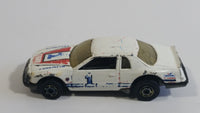 1989 Hot Wheels 81 Thunder Burner White Die Cast Toy Car Vehicle Gold 5SP