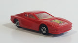 Majorette Novacar No. 104 Ferrari Testarossa Red Die Cast Toy Luxury Sports Car Vehicle