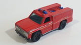 1998 Hot Wheels Fire Fighting Workhorses Rescue Ranger Red Fire Truck Die Cast Toy Car Vehicle - Blue lights 5DOT