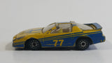 Zee Toys Dyna Wheels No. D97 Pontiac Firebird #77 Yellow Die Cast Toy Car Vehicle