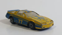 Zee Toys Dyna Wheels No. D97 Pontiac Firebird #77 Yellow Die Cast Toy Car Vehicle