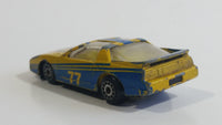 Zee Toys Dyna Wheels No. D97 Pontiac Firebird #77 Yellow Die Cast Toy Car Vehicle