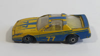 Zee Toys Dyna Wheels No. D97 Pontiac Firebird #77 Yellow Die Cast Toy Car Vehicle