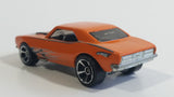 2010 Hot Wheels 1967 Chevrolet Camaro Orange Die Cast Toy Car Vehicle w/ Opening Hood