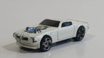 2007 Hot Wheels '70 Pontiac Firebird White Die Cast Toy Muscle Car Vehicle