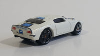 2007 Hot Wheels '70 Pontiac Firebird White Die Cast Toy Muscle Car Vehicle