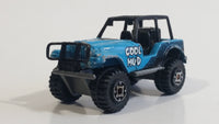 1996 Matchbox Jeep 4x4 Cool Mud Blue Die Cast Toy Car Vehicle