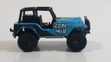 1996 Matchbox Jeep 4x4 Cool Mud Blue Die Cast Toy Car Vehicle