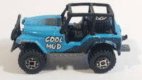 1996 Matchbox Jeep 4x4 Cool Mud Blue Die Cast Toy Car Vehicle