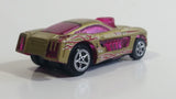 Rare HTF 1998 Hot Wheels Electric Slot Car Gold Plastic Body Toy Car Vehicle Not Tested