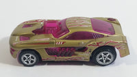 Rare HTF 1998 Hot Wheels Electric Slot Car Gold Plastic Body Toy Car Vehicle Not Tested