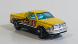 2002 Hot Wheels Asphalt Assault Dodge Ram 1500 Pickup Truck Yellow Die Cast Toy Car Vehicle