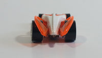 2004 Hot Wheels Track Aces I Candy Metalflake White and Orange Die Cast Toy Car Vehicle