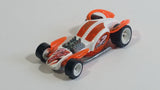 2004 Hot Wheels Track Aces I Candy Metalflake White and Orange Die Cast Toy Car Vehicle