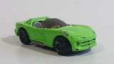 1999 Hot Wheels Power Launcher Dodge Viper RT/10 Bright Lime Green Die Cast Toy Dream Sports Car Vehicle