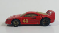 1997 Hot Wheels Ferrari F40 Red Die Cast Toy Dream Luxury Super Car Vehicle Opening Rear Mount Engine