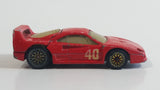 1997 Hot Wheels Ferrari F40 Red Die Cast Toy Dream Luxury Super Car Vehicle Opening Rear Mount Engine