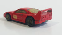 1997 Hot Wheels Ferrari F40 Red Die Cast Toy Dream Luxury Super Car Vehicle Opening Rear Mount Engine