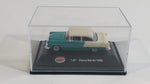 Model Power Minis 1955 Chevy Bel Air Green Teal and White 1/87 Scale Die Cast Toy Car Vehicle in Protective Display Case