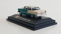 Model Power Minis 1955 Chevy Bel Air Green Teal and White 1/87 Scale Die Cast Toy Car Vehicle in Protective Display Case