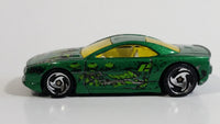 2001 Hot Wheels Anime Muscle Tone Metalflake Green Die Cast Toy Car Vehicle