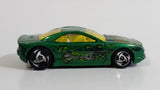 2001 Hot Wheels Anime Muscle Tone Metalflake Green Die Cast Toy Car Vehicle