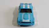 2013 Hot Wheels Muscle Mania '65 Mustang Fastback Light Blue Die Cast Toy Muscle Car Vehicle