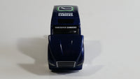 2009 Maisto Top Dog Collectibles NHL Vancouver Canucks Ice Hockey Team Semi Transport Truck Rig Dark Blue 1/64 Scale Die Cast Toy Car Vehicle with Opening Hood