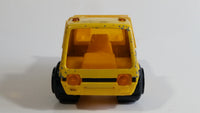 Vintage Marx Construction Truck Yellow Pressed Steel and Plastic Toy Car Vehicle 5 1/2" Long - Hong Kong