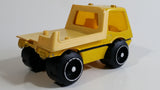 Vintage Marx Construction Truck Yellow Pressed Steel and Plastic Toy Car Vehicle 5 1/2" Long - Hong Kong