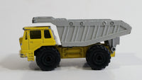 Majorette No. 274 Benne Carriere Quarry Super Dump Truck 1/100 Scale Yellow Grey  Die Cast Toy Car Vehicle