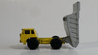 Majorette No. 274 Benne Carriere Quarry Super Dump Truck 1/100 Scale Yellow Grey  Die Cast Toy Car Vehicle