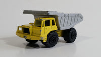 Majorette No. 274 Benne Carriere Quarry Super Dump Truck 1/100 Scale Yellow Grey  Die Cast Toy Car Vehicle