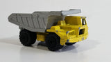 Majorette No. 274 Benne Carriere Quarry Super Dump Truck 1/100 Scale Yellow Grey  Die Cast Toy Car Vehicle