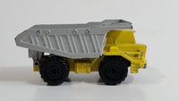 Majorette No. 274 Benne Carriere Quarry Super Dump Truck 1/100 Scale Yellow Grey  Die Cast Toy Car Vehicle