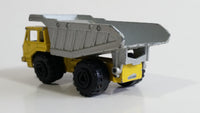 Majorette No. 274 Benne Carriere Quarry Super Dump Truck 1/100 Scale Yellow Grey  Die Cast Toy Car Vehicle