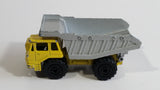 Majorette No. 274 Benne Carriere Quarry Super Dump Truck 1/100 Scale Yellow Grey  Die Cast Toy Car Vehicle