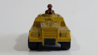 1973 Lesney Products Matchbox Rolamatics Stoat Yellow Brown Gold No. 28 Toy Car Army Military Scout Lookout Vehicle