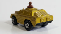 1973 Lesney Products Matchbox Rolamatics Stoat Yellow Brown Gold No. 28 Toy Car Army Military Scout Lookout Vehicle