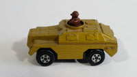 1973 Lesney Products Matchbox Rolamatics Stoat Yellow Brown Gold No. 28 Toy Car Army Military Scout Lookout Vehicle