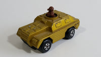 1973 Lesney Products Matchbox Rolamatics Stoat Yellow Brown Gold No. 28 Toy Car Army Military Scout Lookout Vehicle