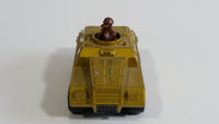 1973 Lesney Products Matchbox Rolamatics Stoat Yellow Brown Gold No. 28 Toy Car Army Military Scout Lookout Vehicle