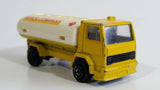 Vintage Majorette Ford Petrol Company Oil Fuel Tanker Truck Yellow Die Cast Toy Car Vehicle Petrol Collectible No. 241 - 245