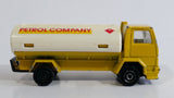 Vintage Majorette Ford Petrol Company Oil Fuel Tanker Truck Yellow Die Cast Toy Car Vehicle Petrol Collectible No. 241 - 245